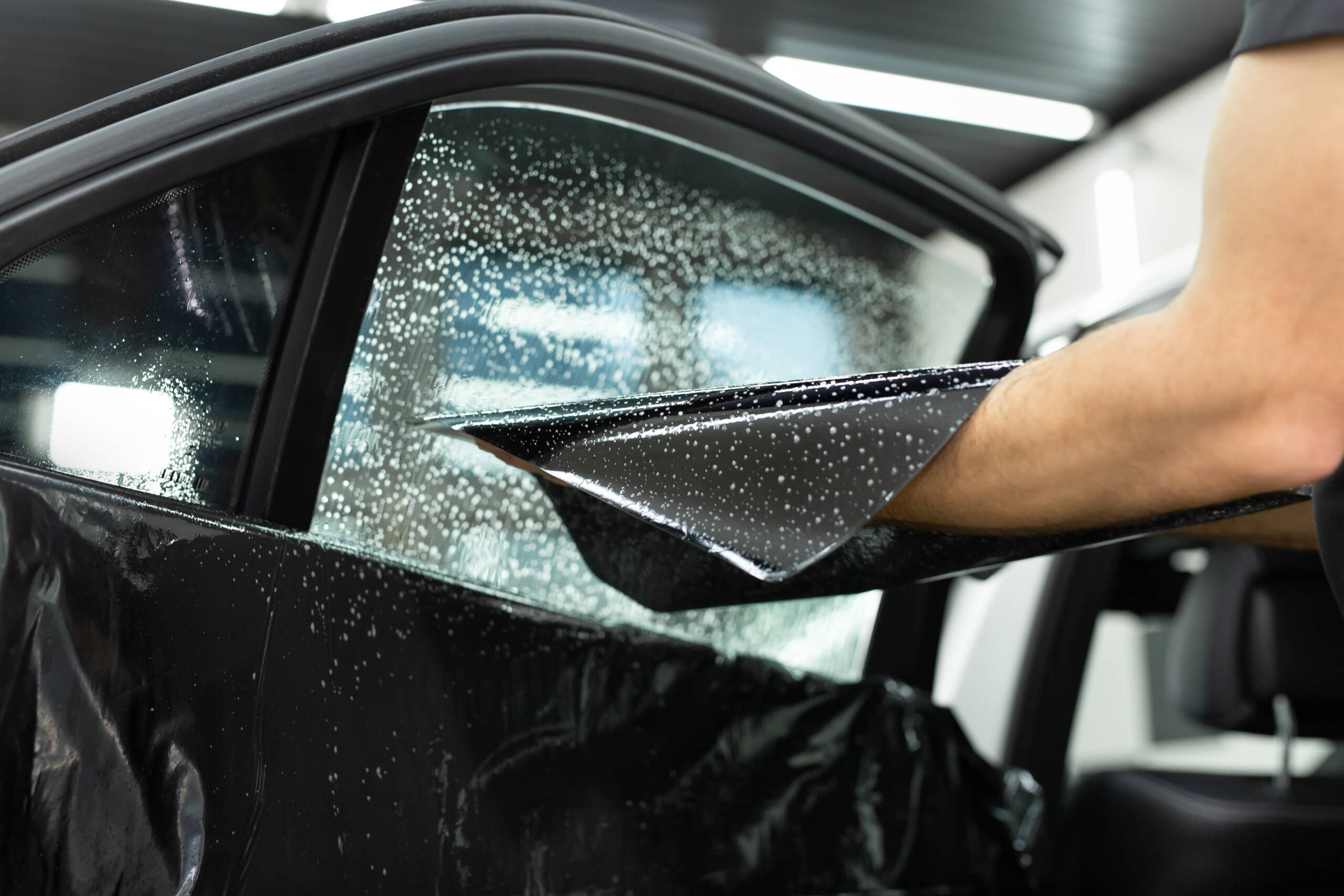 Front window tint on a car in Keysborough